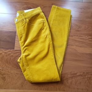 Corduroy Pants Mustard Yellow Size 27